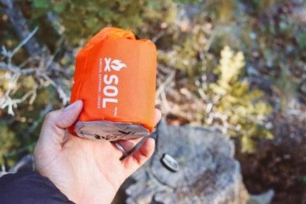 SOL Emergency Bivvy with Rescue Whistle and Tinder Cord 9