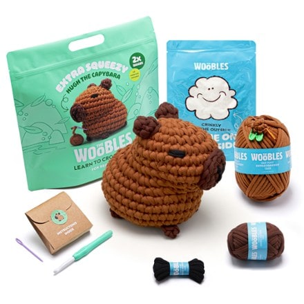 The Woobles Hugh the Capybara Extra Squeezy Crochet Kit 1