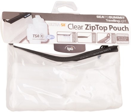 Sea to Summit TL Clear Zip Pouch Top view (Clear)