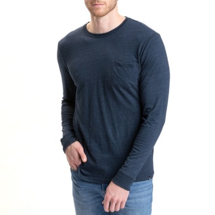 Threads 4 Thought Triblend Pocket Long-Sleeve Crew T-Shirt - Men's 0