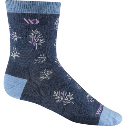 Wide Open Foliage Lightweight Micro Crew Socks - Women's 0