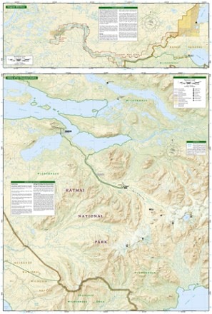 National Geographic Katmai National Park and Preserve Trail Map 2