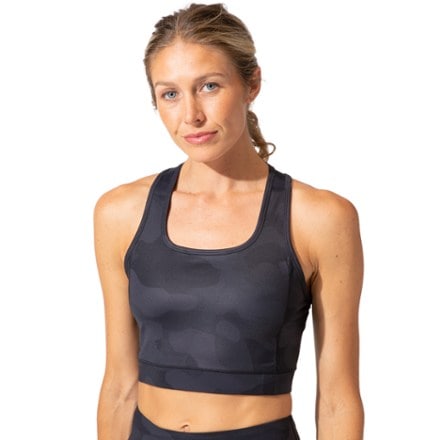 Threads 4 Thought Lunette Camo Print Sports Bra 0