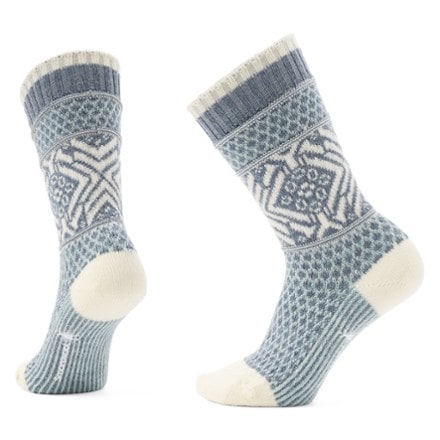 Smartwool Everyday Popcorn Snowflake Pattern Full Cushion Crew Socks 0