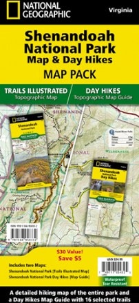 National Geographic Shenandoah National Park Map & Day Hikes Map Pack 0