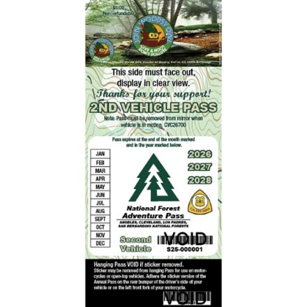 Southern California Annual Forest Adventure Pass - Second Car 0