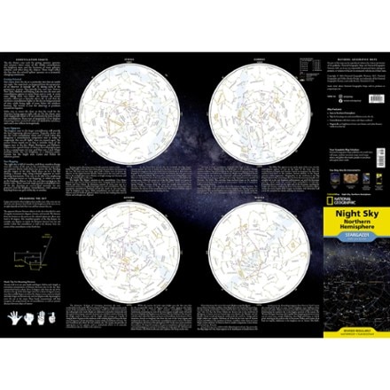 National Geographic Night Sky: Northern Hemisphere Stargazer Map and Guide 2