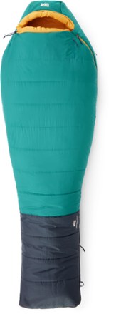 Trailmade 20 Sleeping Bag [Full-length view, zipped (Balsam Teal)]