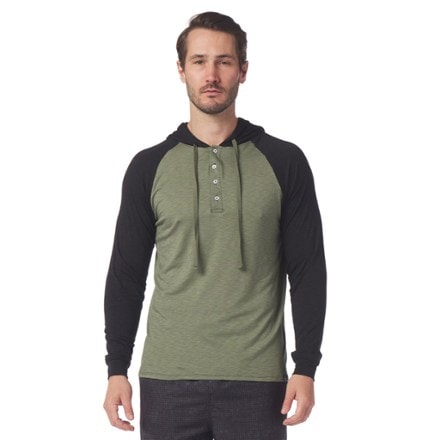 Glyder Low Tide Henley Hoodie - Men's 0