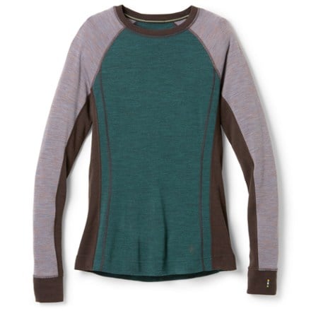 Smartwool Classic Thermal Merino Colorblock Crew Base Layer Top - Women's 0