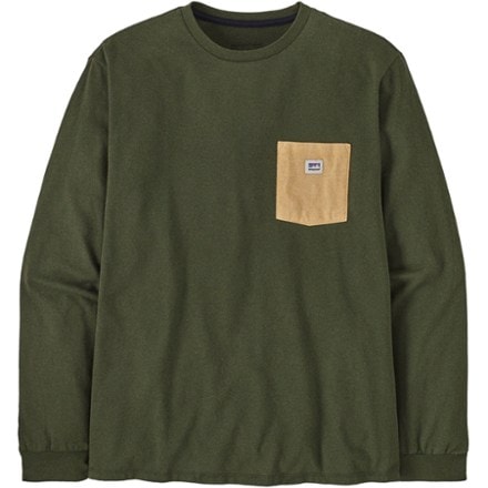 Patagonia Long-Sleeve Shop Sticker Pocket Responsibili-Tee Shirt 0