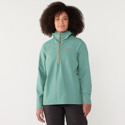 Outdoor Research Freewheel Half-Zip Bike Hoodie - Women's 1