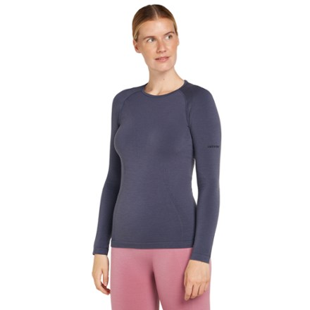 Icebreaker Women's Merino Blend 260 ZoneKnit Seamless Long-Sleeve Crew Base Layer Top