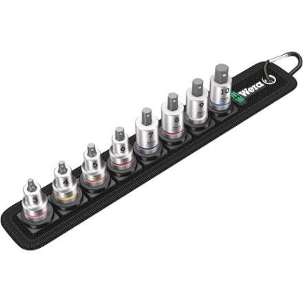 Wera Belt B 2 Zyklop In-Hex-Plus Bit Socket 8-Piece Set with 3/8" Drive and Holding Function 0