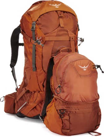 hiking pack with detachable daypack