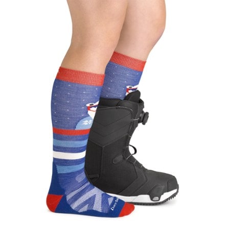 Darn Tough Polar Patroller Over-The-Calf Midweight Ski and Snowboard Socks - Kids' 4