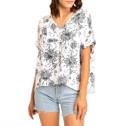 Threads 4 Thought Honora Floral Gauze V-Neck Top - Women's 0