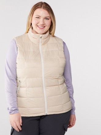 womens plus size down vest