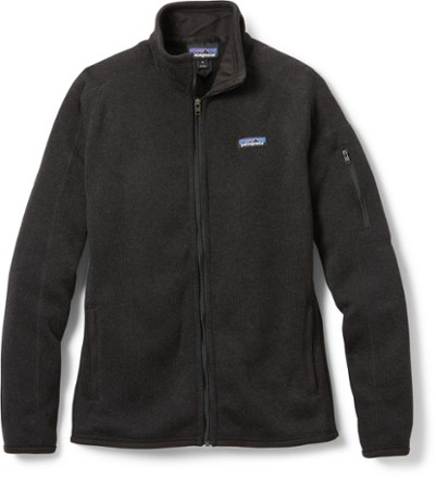 Patagonia women's black fleece sales jacket