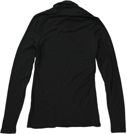 Ibex Seventeen.5 Funnel Neck Shirt - Women's Back view (Black)