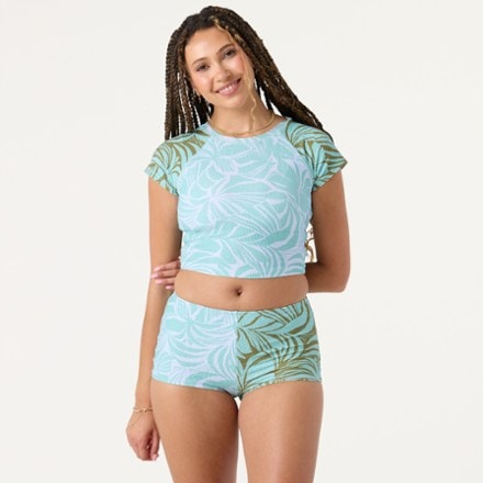 Roxy Sea Bloom Crop Rashguard - Women's 0