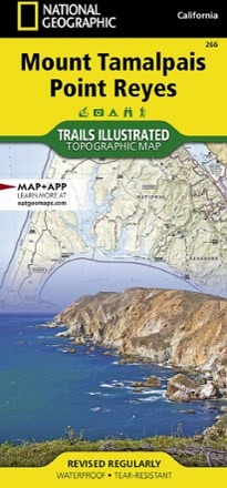 National Geographic Mount Tamalpais & Point Reyes Map 0