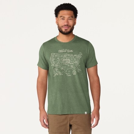 The Landmark Project National Parks Maps T-Shirt 2
