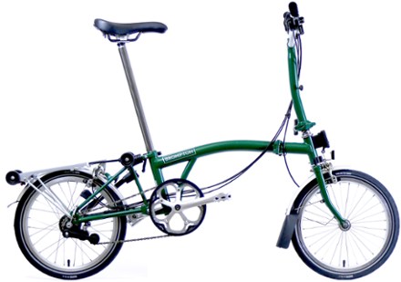 green brompton bike