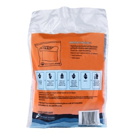 Cleanwaste The Original WAG BAG - GO Anywhere Toilet Kit Waste Bag 2