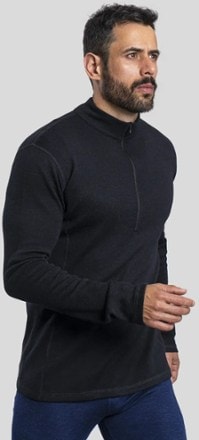 Arms of Andes 300 Lightweight Alpaca Wool Half-Zip Base Layer Top - Men's 2