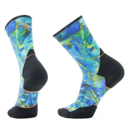 Smartwool Trail Run Targeted Cushion Reflections Print Crew Socks - Men's 0