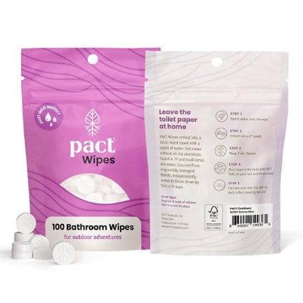 PACT Outdoors Bathroom Wipes - Package of 100 1