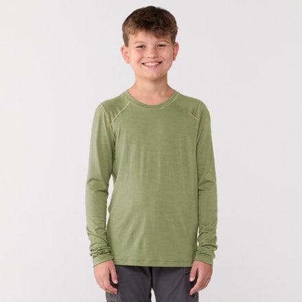 REI Co-op Merino Midweight Base Layer Crew Top - Kids' 1