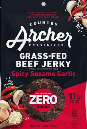 Country Archer Jerky Co. Zero Sugar Grass-Fed Beef Jerky - 2 oz. 0