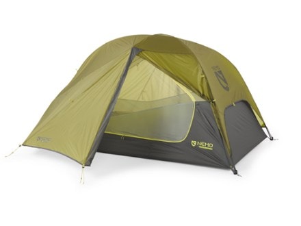 NEMO Dragonfly OSMO 2P Tent 3/4 front view with rainfly