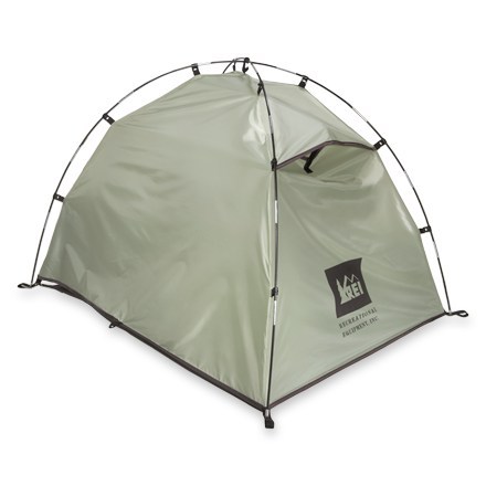 Back of tent showing vent