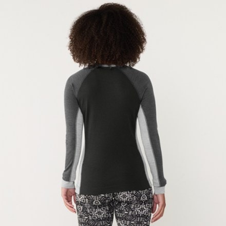 Smartwool Classic Thermal Merino Colorblock Crew Base Layer Top - Women's 2