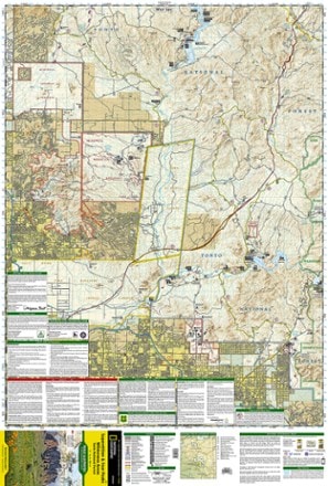 National Geographic Superstition & Four Peaks Wilderness Areas Topographic Map 1