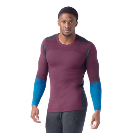 Smartwool Men's Intraknit Thermal Merino Colorblock Crew Base Layer Top