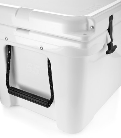 YETI Tundra 65 Cooler Handle, latch, and padlock holes (White)