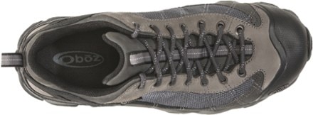 Oboz Firebrand II Waterproof Hiking Shoes - Men's Top view (Gray)