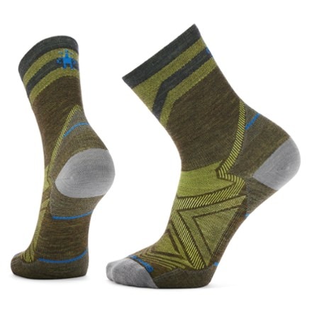 Smartwool Performance Run Zero Cushion Mid Crew Pattern Socks - Men's 0