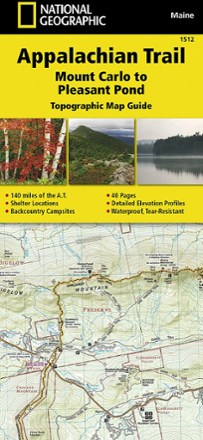 National Geographic Appalachian Trail: Mount Carlo to Pleasant Pond Topographic Map Guide 0