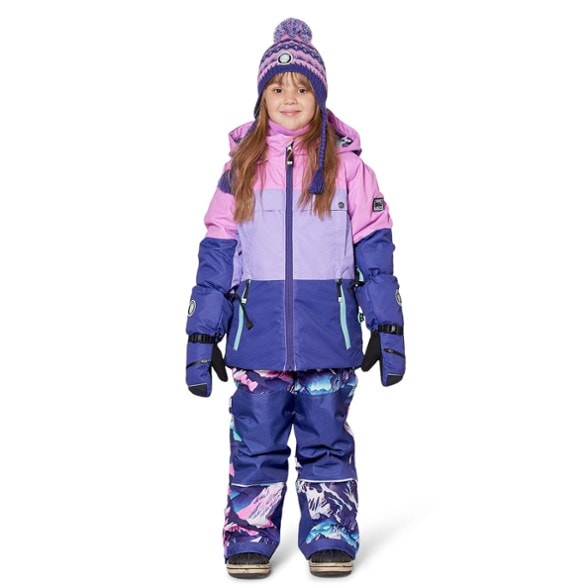 On Body Image of color Printed Purple Mountain