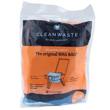 Cleanwaste The Original WAG BAG - GO Anywhere Toilet Kit Waste Bags - Package of 12 1