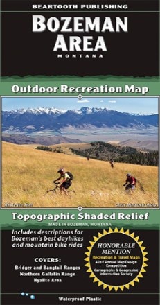 Beartooth Publishing Bozeman Area Outdoor Recreation Map 0