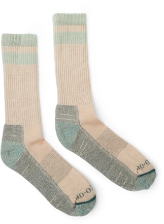 REI Co-op Merino Wool Lightweight Stripe Hiking Crew Socks 0