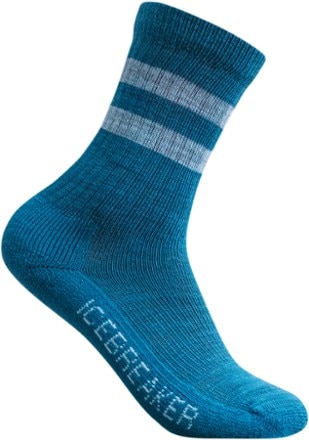 Icebreaker Hike Light Crew Macro Stripe Socks - Kids' 0