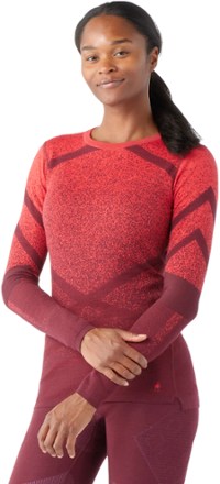 Smartwool Intraknit Thermal Merino Pattern Crew Base Layer Top - Women's 1