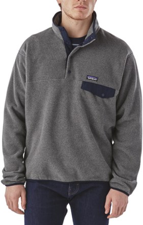 navy blue fleece pullover